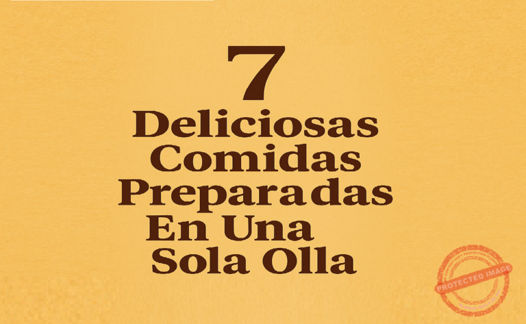 Deliciosas Comidas Preparadas En Una Sola Olla