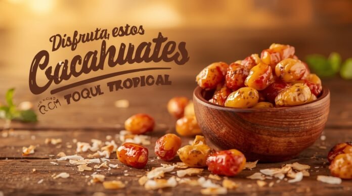 Disfruta estos cacahuates glaseados con toque tropical crujientes dulces y con sabor boricua