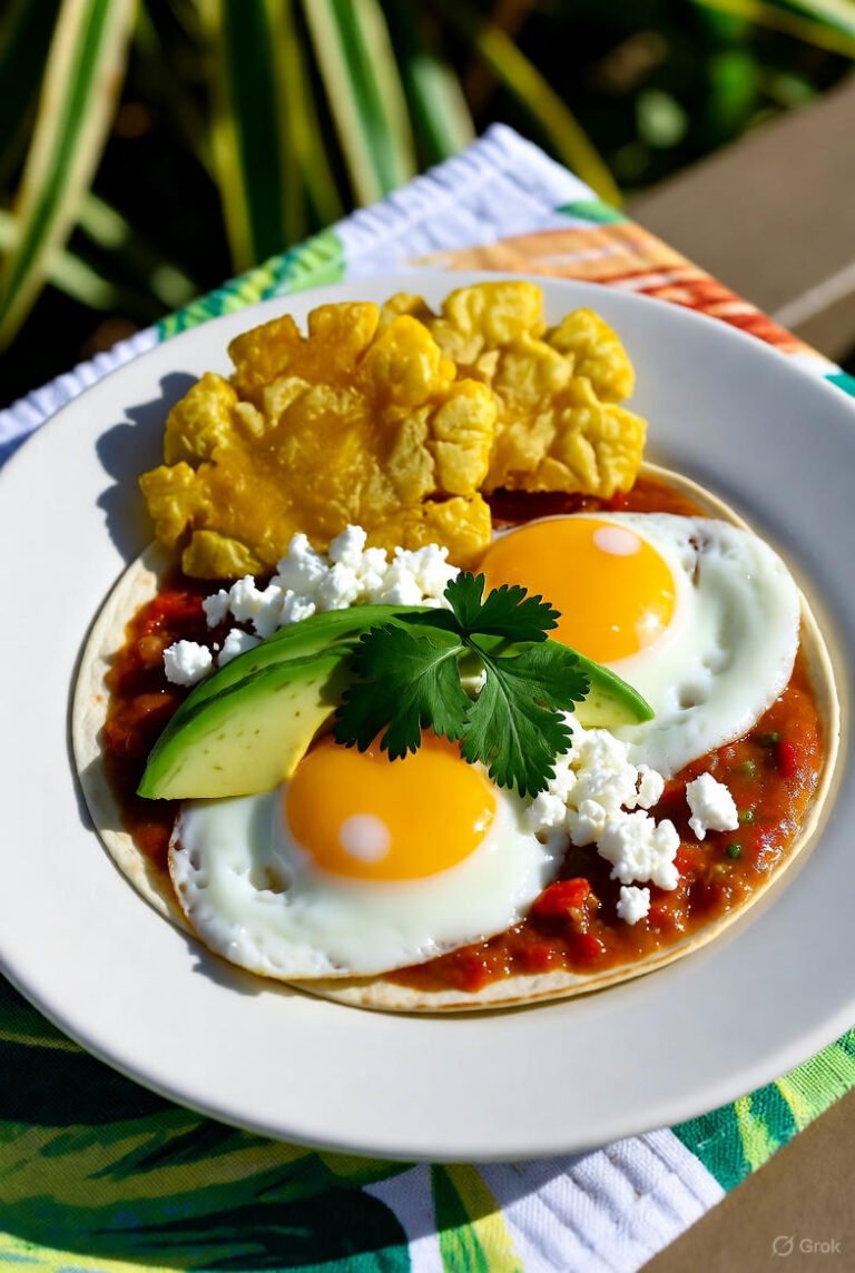 Huevos Rancheros Boricuas: Un Rico Un Desayuno Caribeno