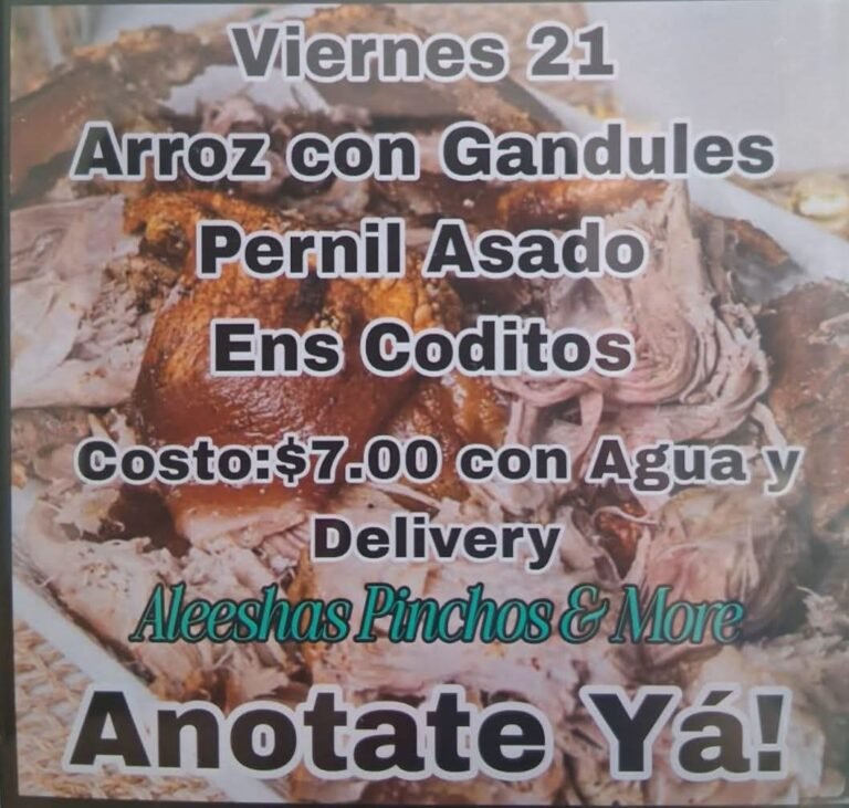 ¡Sabor Boricua que Llega a Tu Puerta! – Pernil Asado