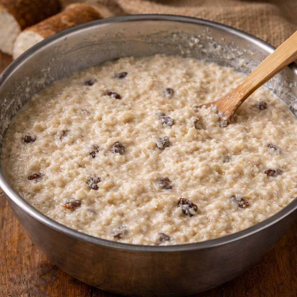 Bizcocho de Yuca Navideño Mezcla del bizcocho antes de hornear